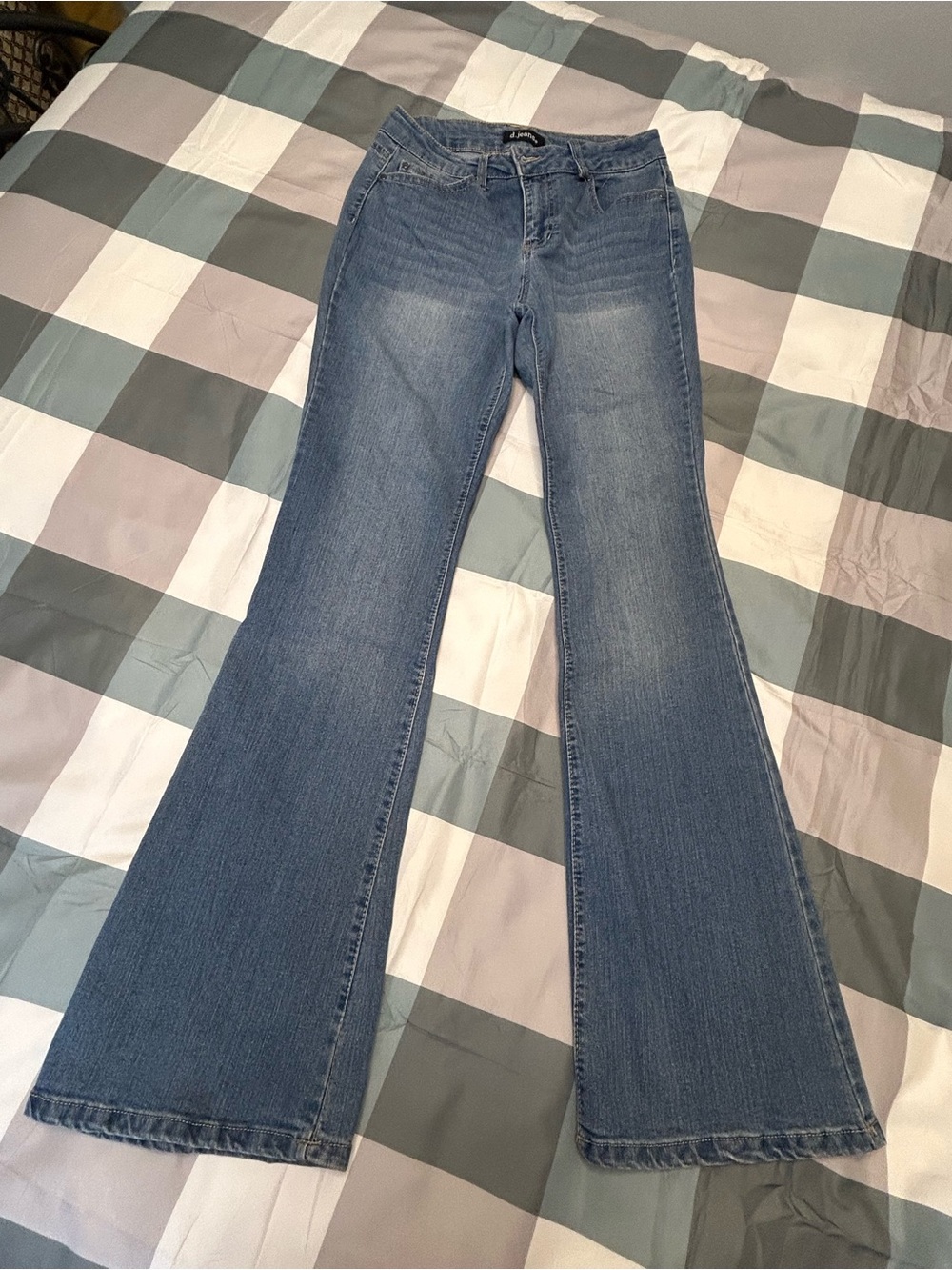 D. Jeans Light-Medium Blue Flare Jeans
